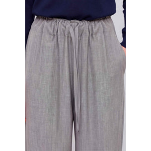 Kocca - Pantaloni da donna in viscosa con coulisse in vita Donna