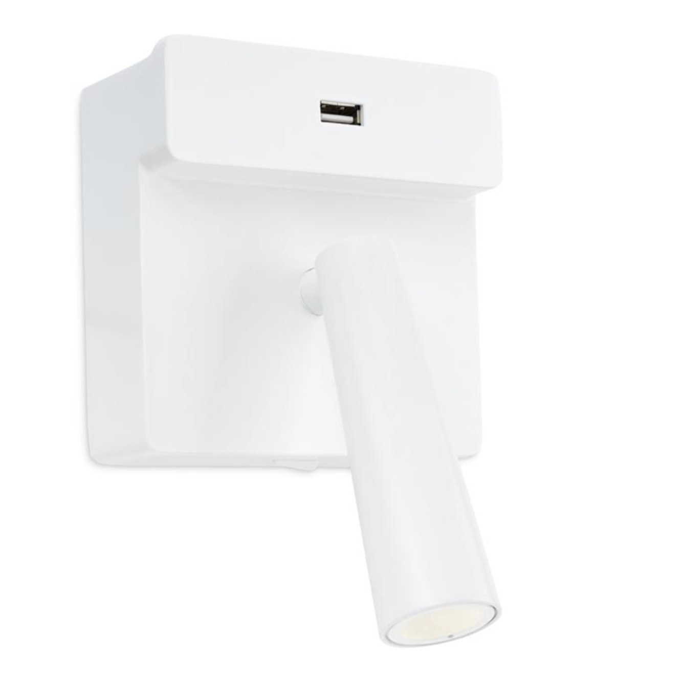 LEDS C4 Luz de lectura Gamma USB LED 3.5 Blanco cálido - 2700K ON-OFF Blanco 123lm