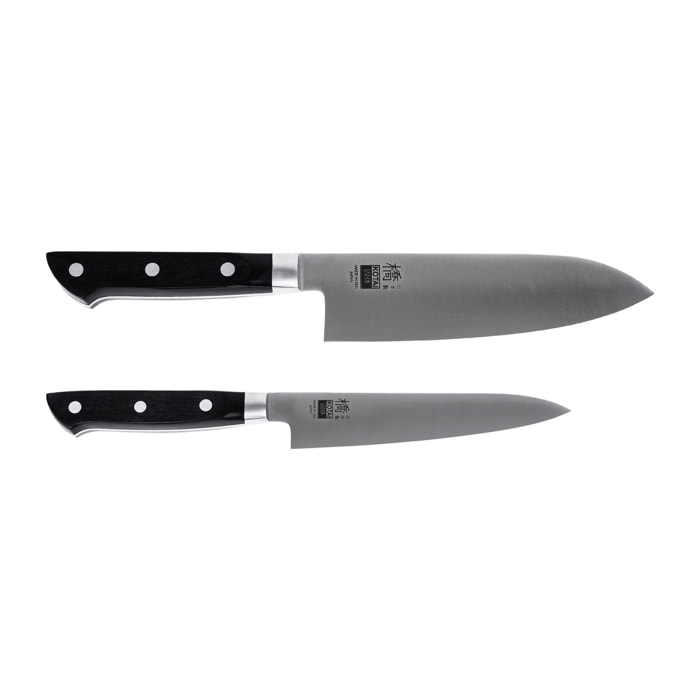 Coltello Petty e Santoku "Hashi Classico" - acciaio inossidabile molibdeno