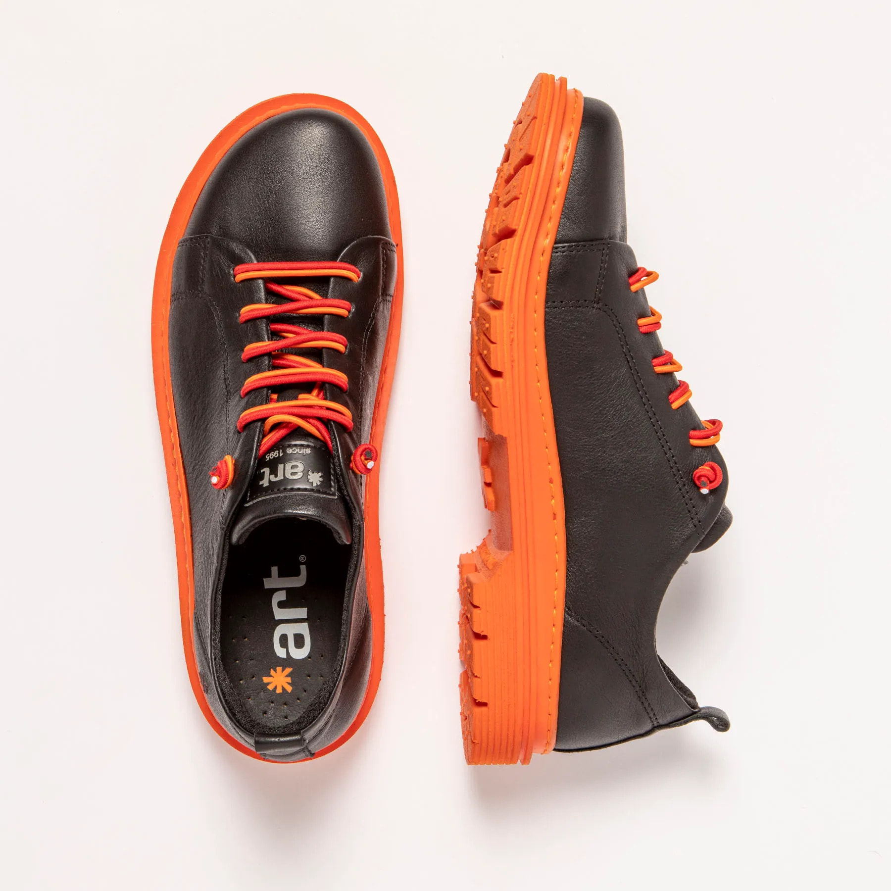 Zapatos 1897 NAPPA BLACK-ORANGE/ BIRMINGHAM color Black-orange