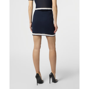 PHILIPP PLEIN Knitted Mini Skirt Hexagon