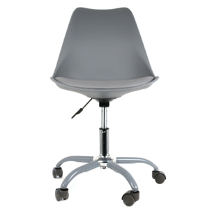 Chaise A Roulettes Kiruna Gris