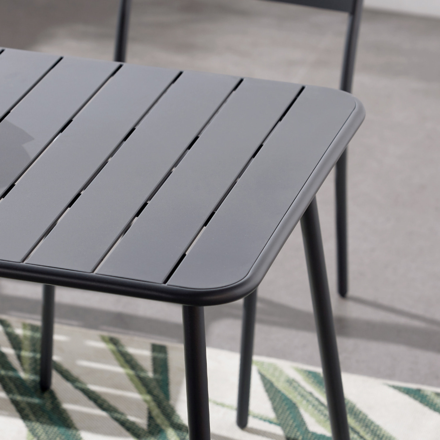 Table de jardin en acier 6 places - EVORA