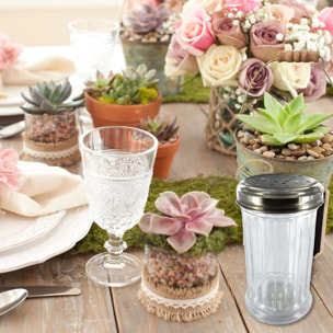 Saupoudreuse à parmesan et sucre glace en verre 13 cm Fackelmann