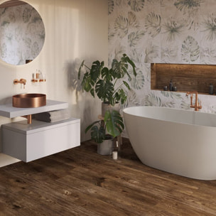 Vasque à poser 38 x 38 x 11 cm Aurum cuivre brossé en acier inoxydable avec bonde sans trop-plein (SATAUR3838BRG)