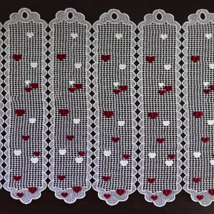 Brise bise en macramé au style romantique - Bordeaux