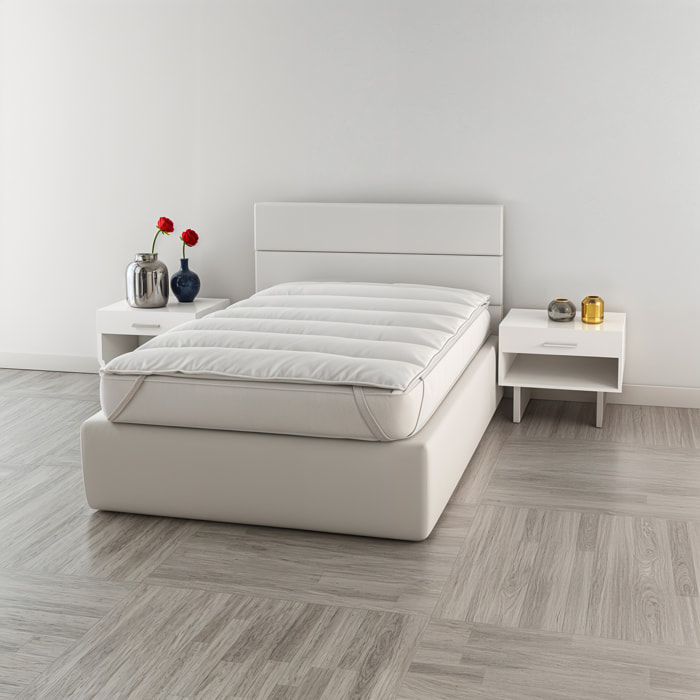 TOPPER ELEGANT TRAPUNTATO CON ELASTICI