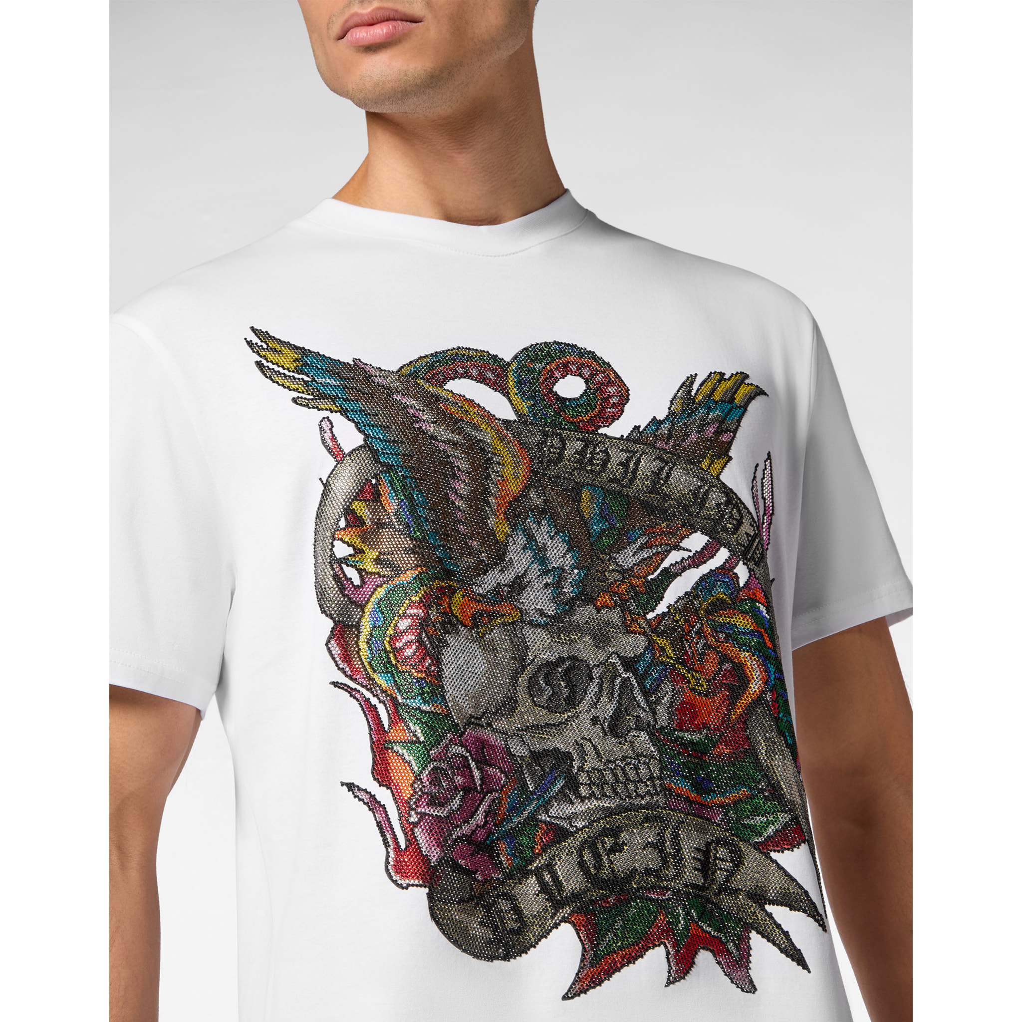 PHILIPP PLEIN T-Shirt Round Neck TATTOO