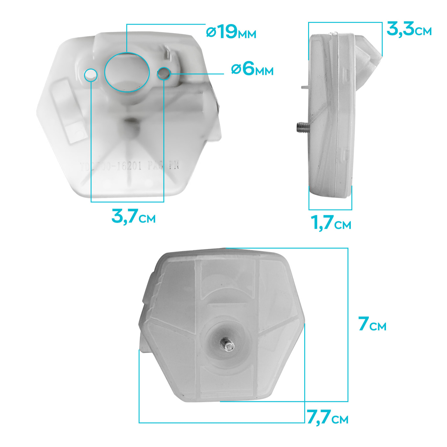 Filtro Dell'Aria Per Motosega 25Cc Ricambio Filtro Aria Compatibile Per Motosega A 2 Tempi 25Cc