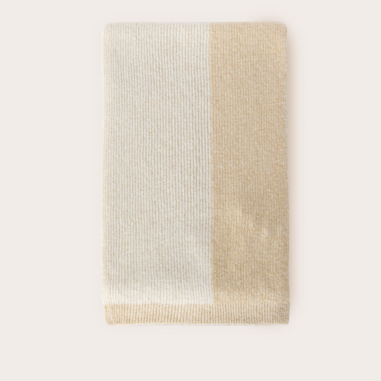 Motivi - Sciarpa in maglia misto lurex - Beige