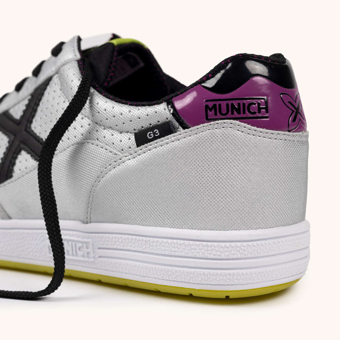 MUNICH G-3 453 Zapatillas de Fútbol Sala Profesionales Blanco y Negro