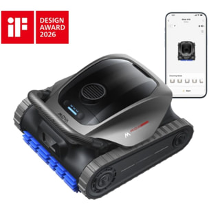 Robot piscine MOVA Diver A10 sans fil - fond, parois, ligne d'eau - Navigation avec assistance IA
