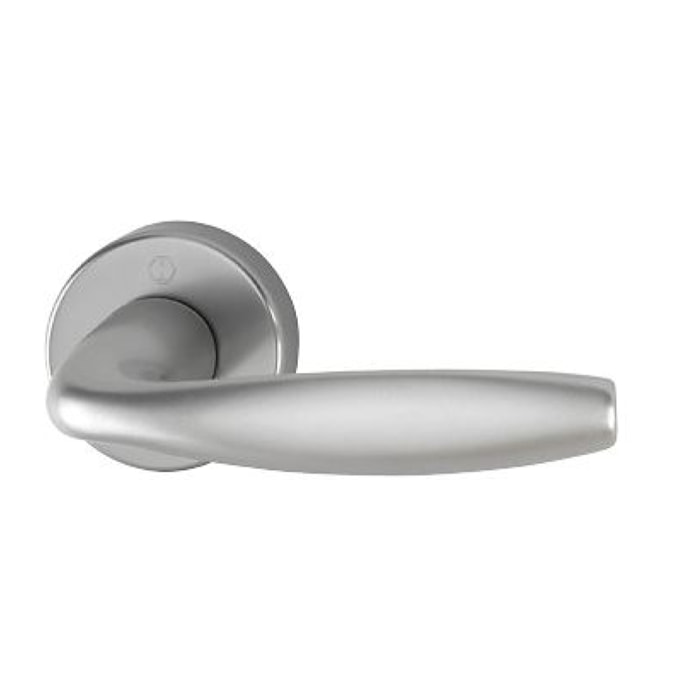 Paire de béquilles sur rosace New-York HOPPE 1810/42K/42KS Aspect Inox - Bec de cane - 3740637