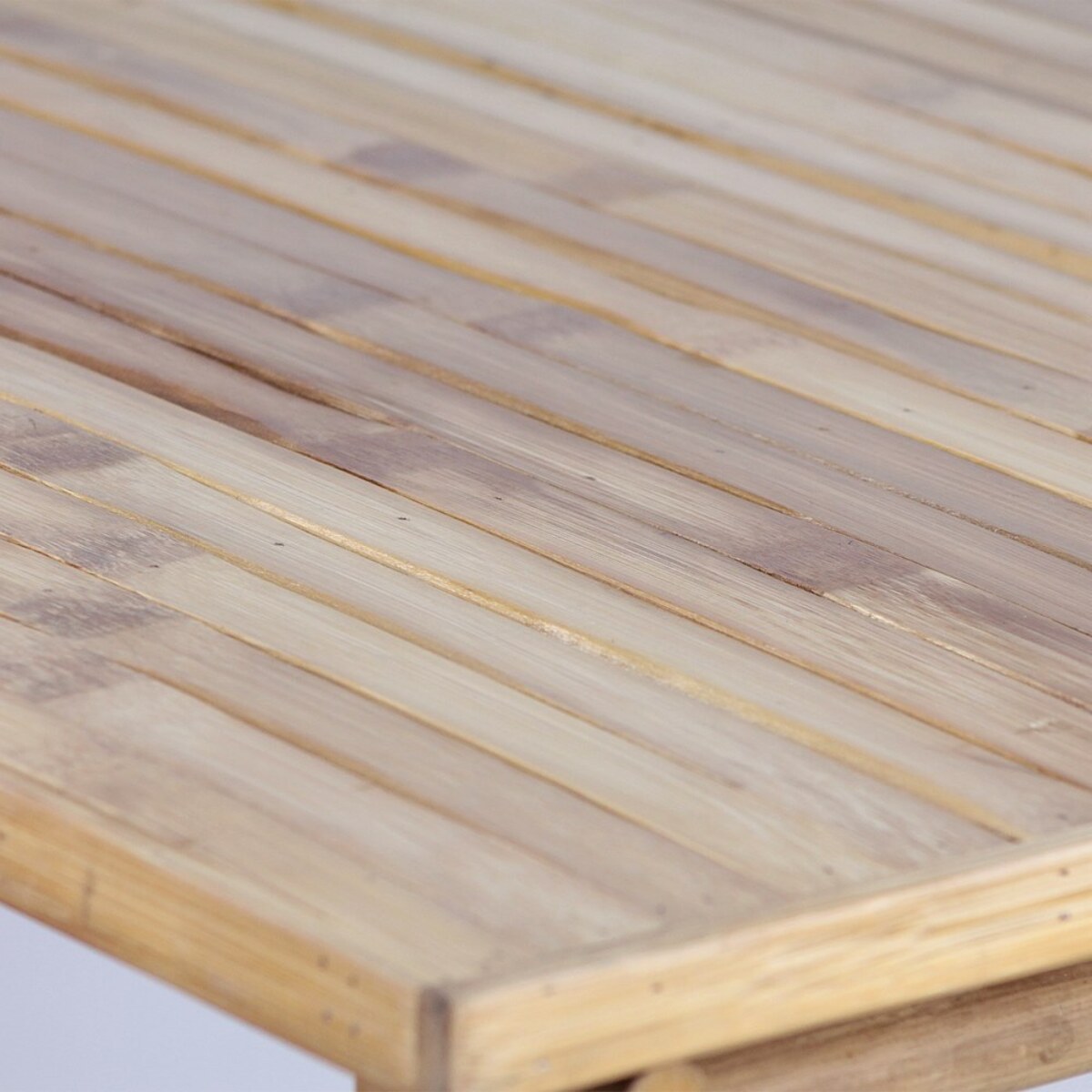 Tavolino da giardino in legno di bamboo 70x70cm