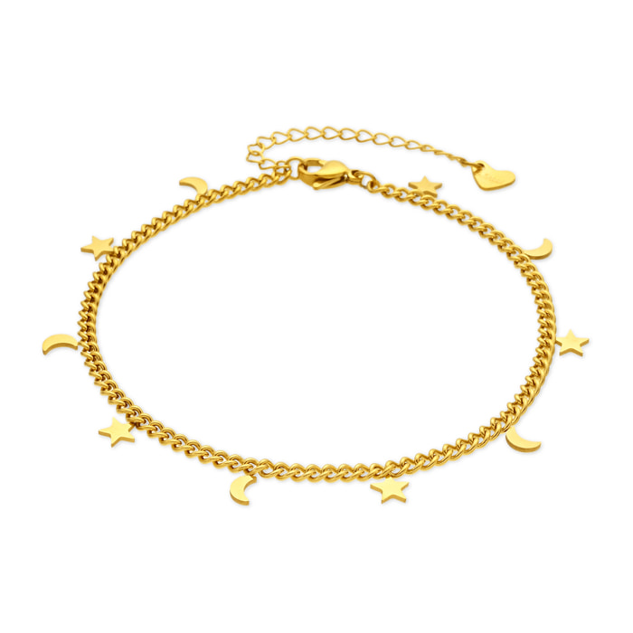 Tobillera Lahio acabado oro amarillo 18k