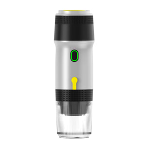 Cafetera portátil de cápsulas KF-JN-01, con batería recargable de 7500mAh. Compatible con cápsulas y café molido.