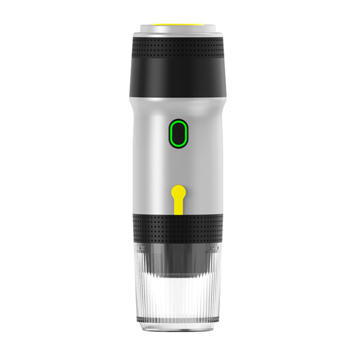 Cafetera portátil de cápsulas KF-JN-01, con batería recargable de 7500mAh. Compatible con cápsulas y café molido.