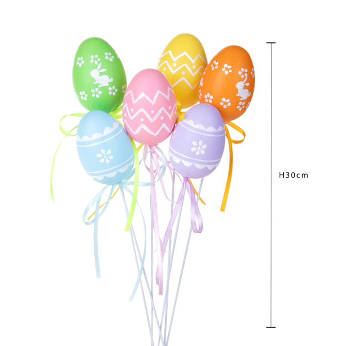 Uova pick assortite conf da 6pz - Pezzi 4 - Colore: Assortite - Bianchi Dino