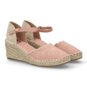 Alpargata valenciana cuña con bordado