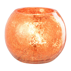 J-Line bougeoir Boule Craquelé - verre - or - small