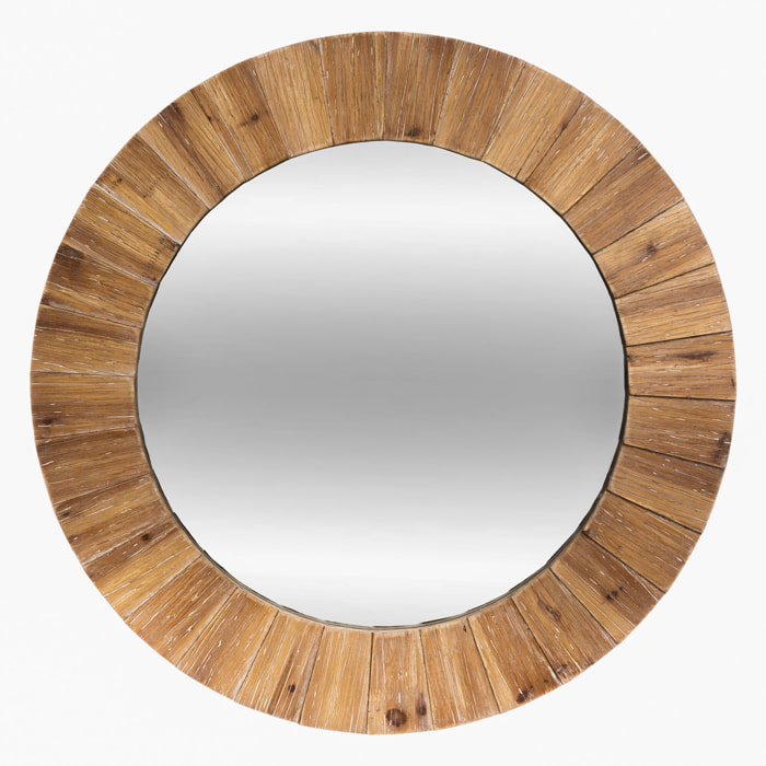 Espejo Paméla madera Ø83x3,5