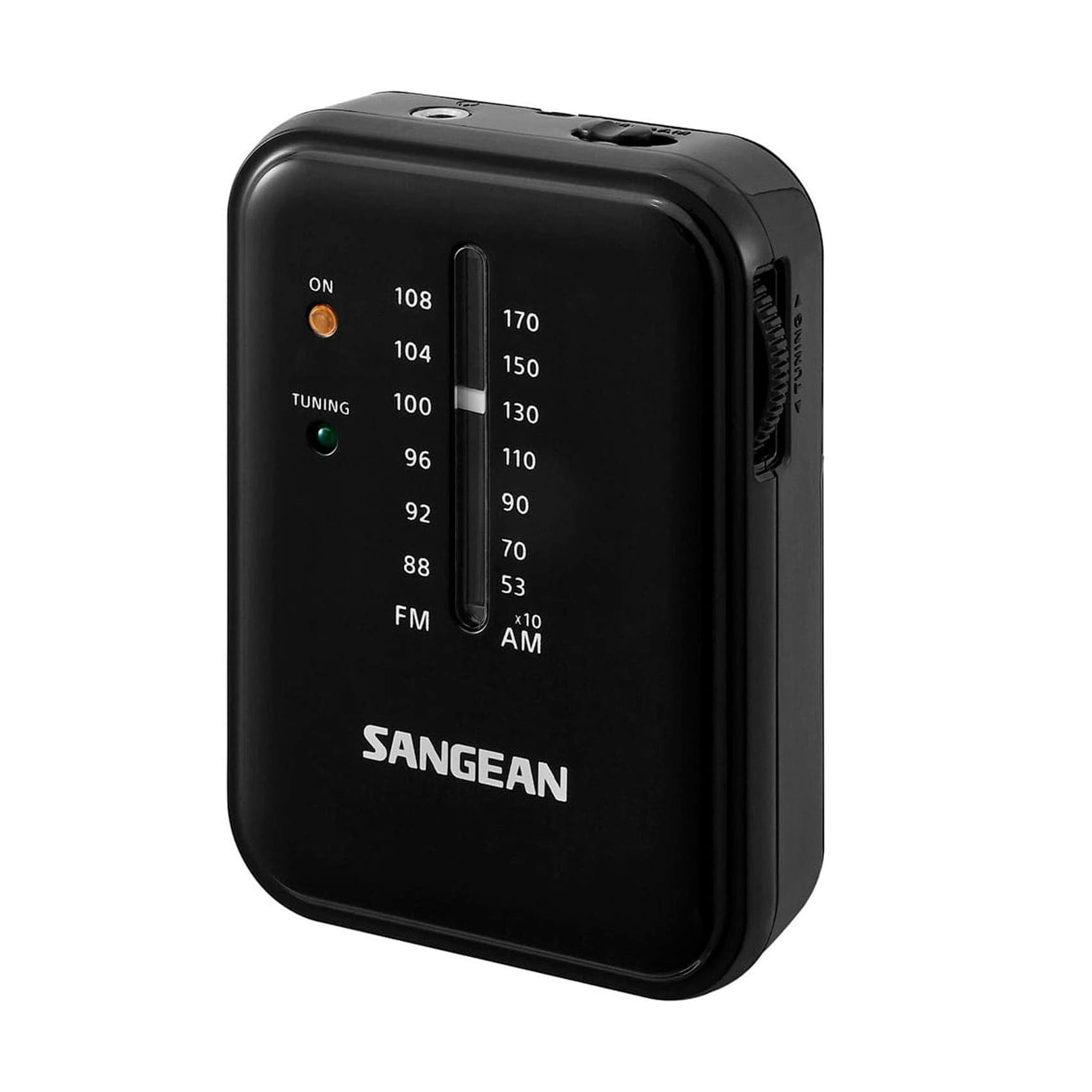 SANGEAN SR-32 NEGRO RADIO DE BOLSILLO FM/AM AURICULARES JACK Y CORREA