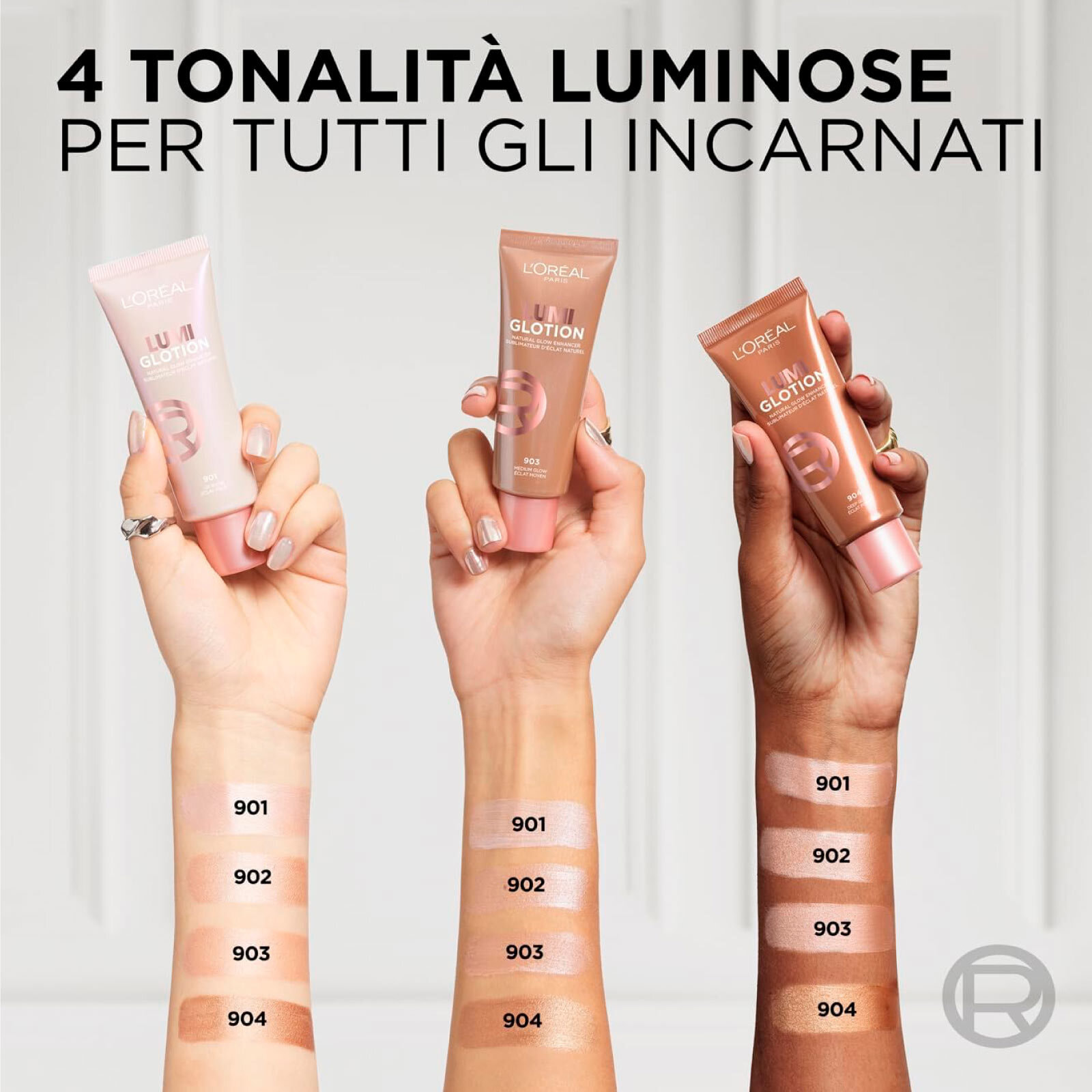 Illuminante Liquido 904 Deep Glow Lumi Glotion per Viso Corpo Idrata e Illumina la Pelle - Flacone da 40ml
