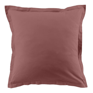 Paire de taie d'oreiller 100%coton 57fils/2 tomette