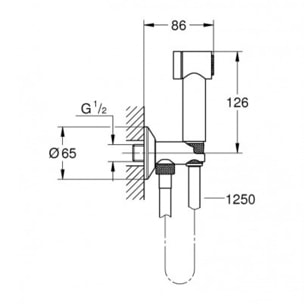 Pack WC sans bride SAT, fixations invisibles + Abattant softclose + Bâti support Geberit UP100 + Plaque + Douchette Grohe