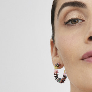 Pendientes Salblai acabado oro amarillo 18k