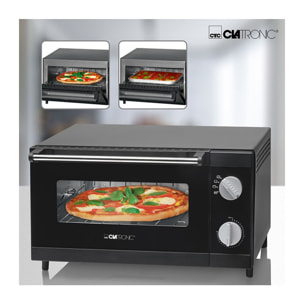 Mini four à pizza 12L Clatronic MPO 3520 Noir