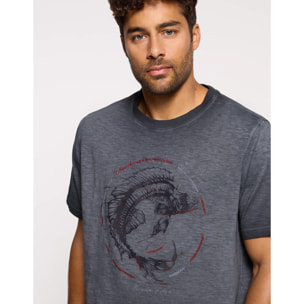 Camiseta Manga Corta Antracita - Urutiana