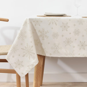 Nappe en tissu jacquard fil d'or PSC4821