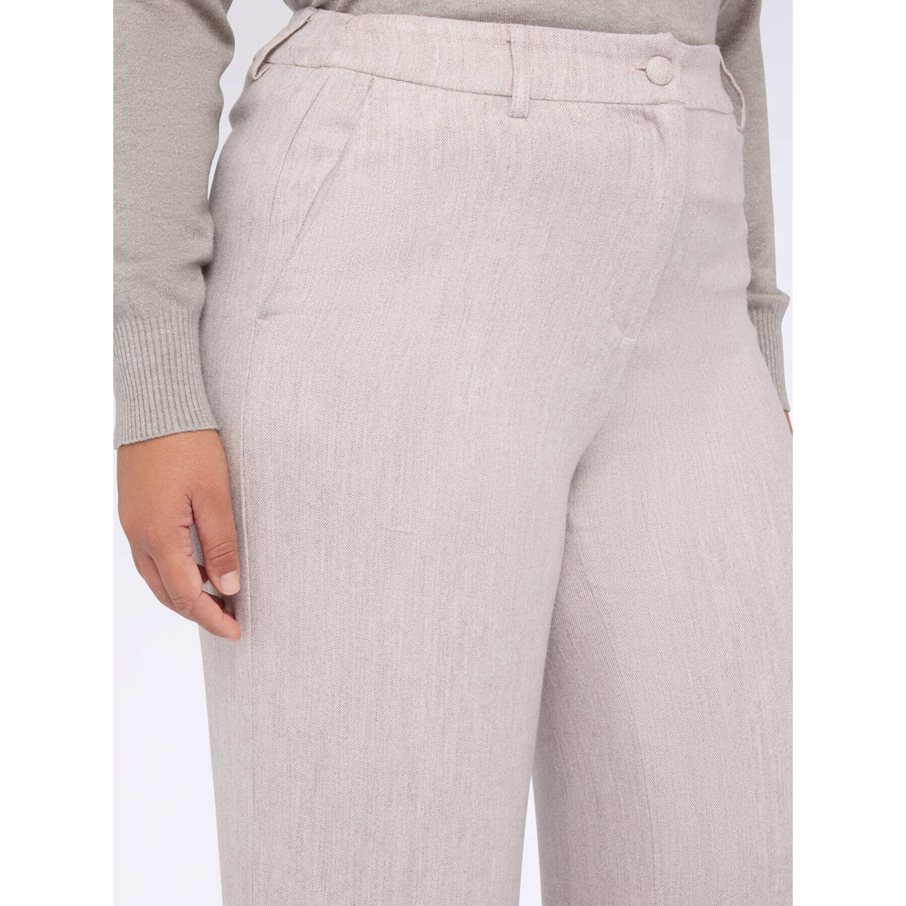 Fiorella Rubino - Pantalones de Pierna Ancha - Beige
