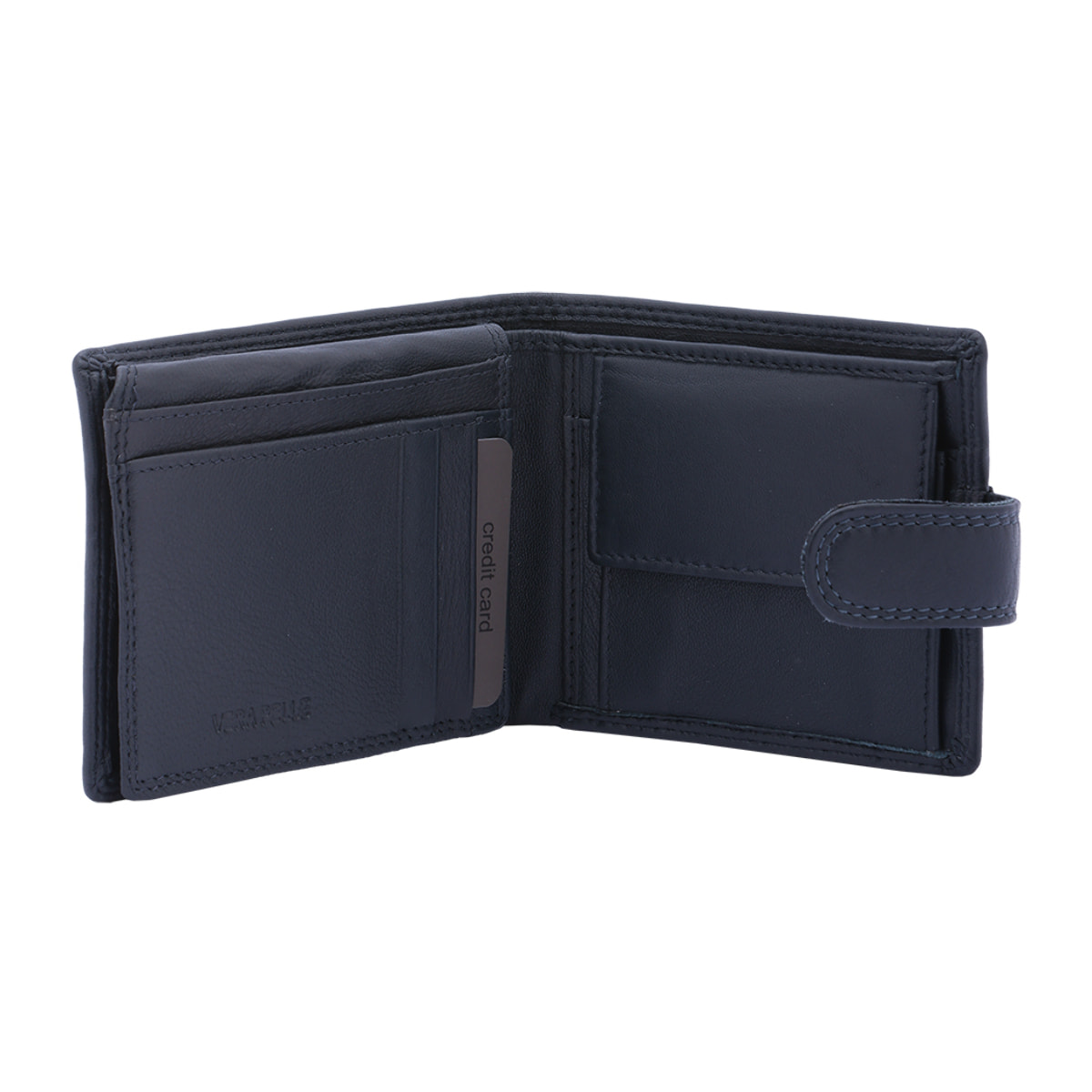 Portafoglio  da uomo In Vera pelle Made in Italy 9x11x2,5 cm