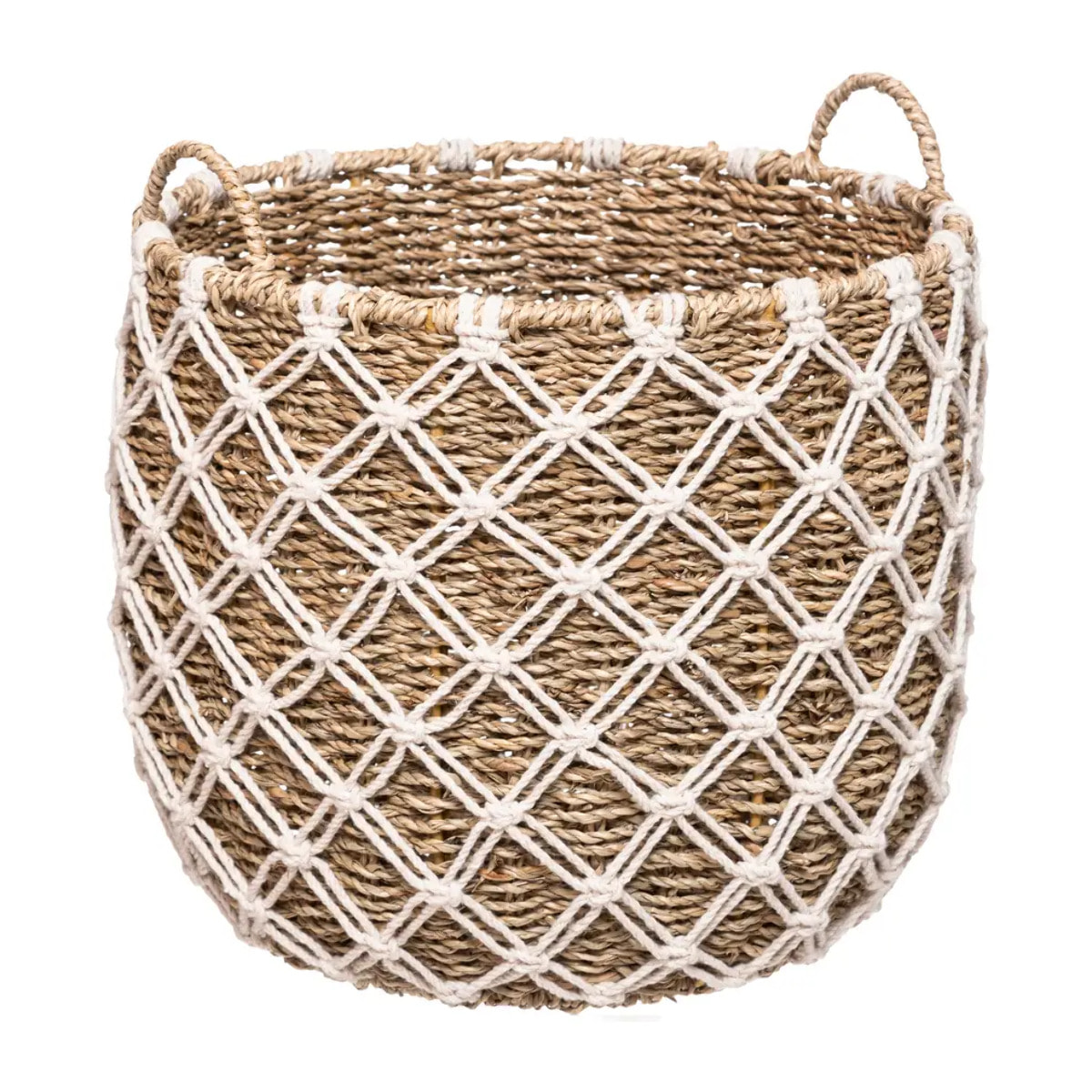 Set de 3 paniers rond "Palm" - macramé