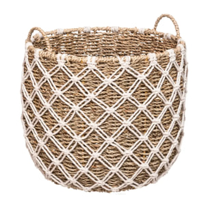 Set de 3 paniers rond "Palm" - macramé