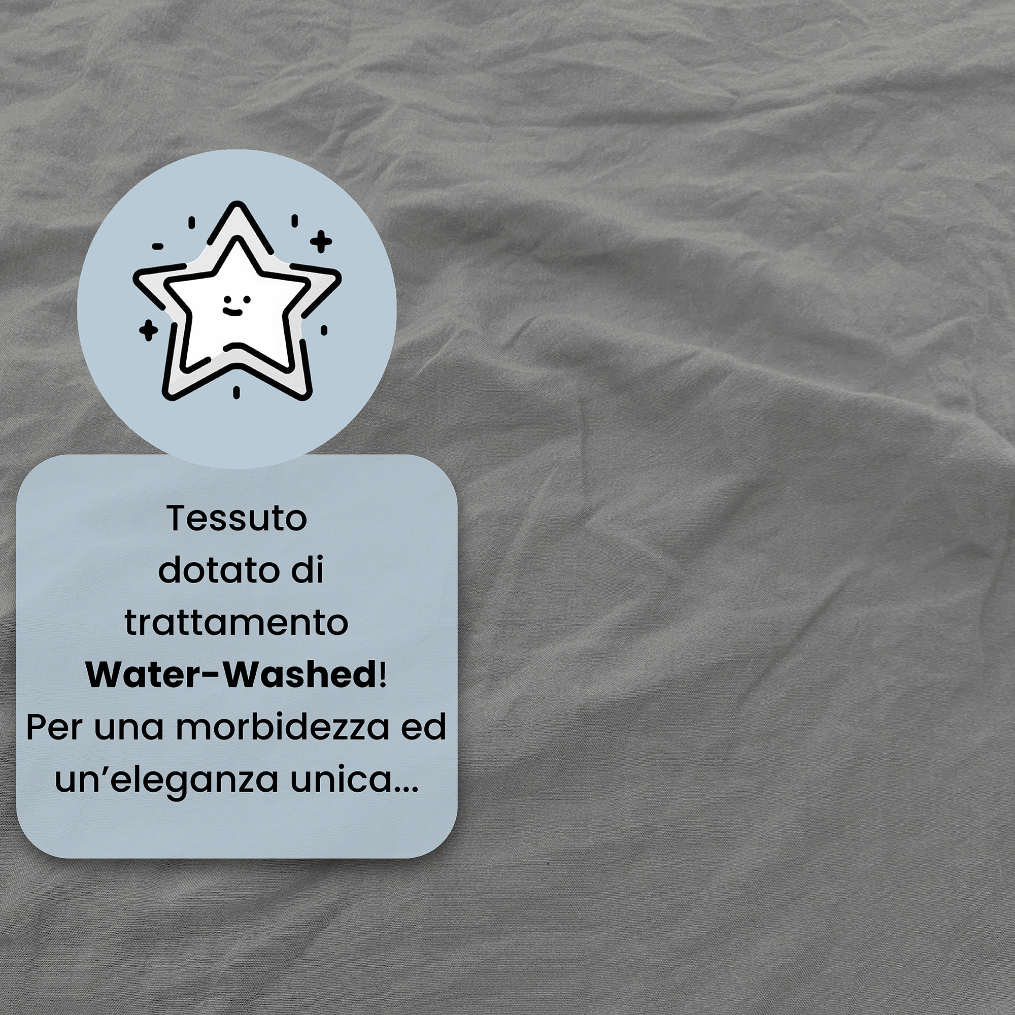 PARURE COPRIPIUMINO WATER WASHED MATRIMONIALE