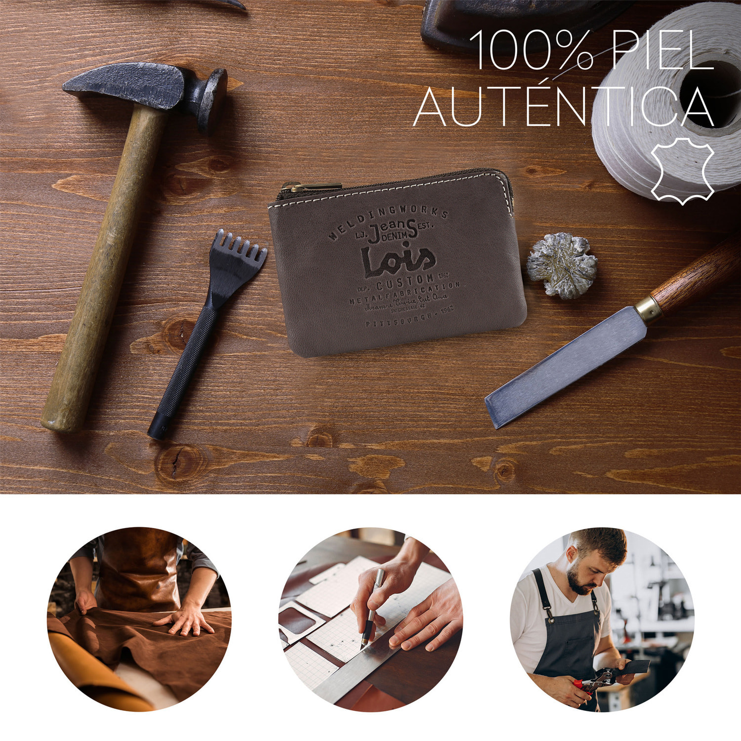 Cartera Lois Lois Jeans Marron Oscuro