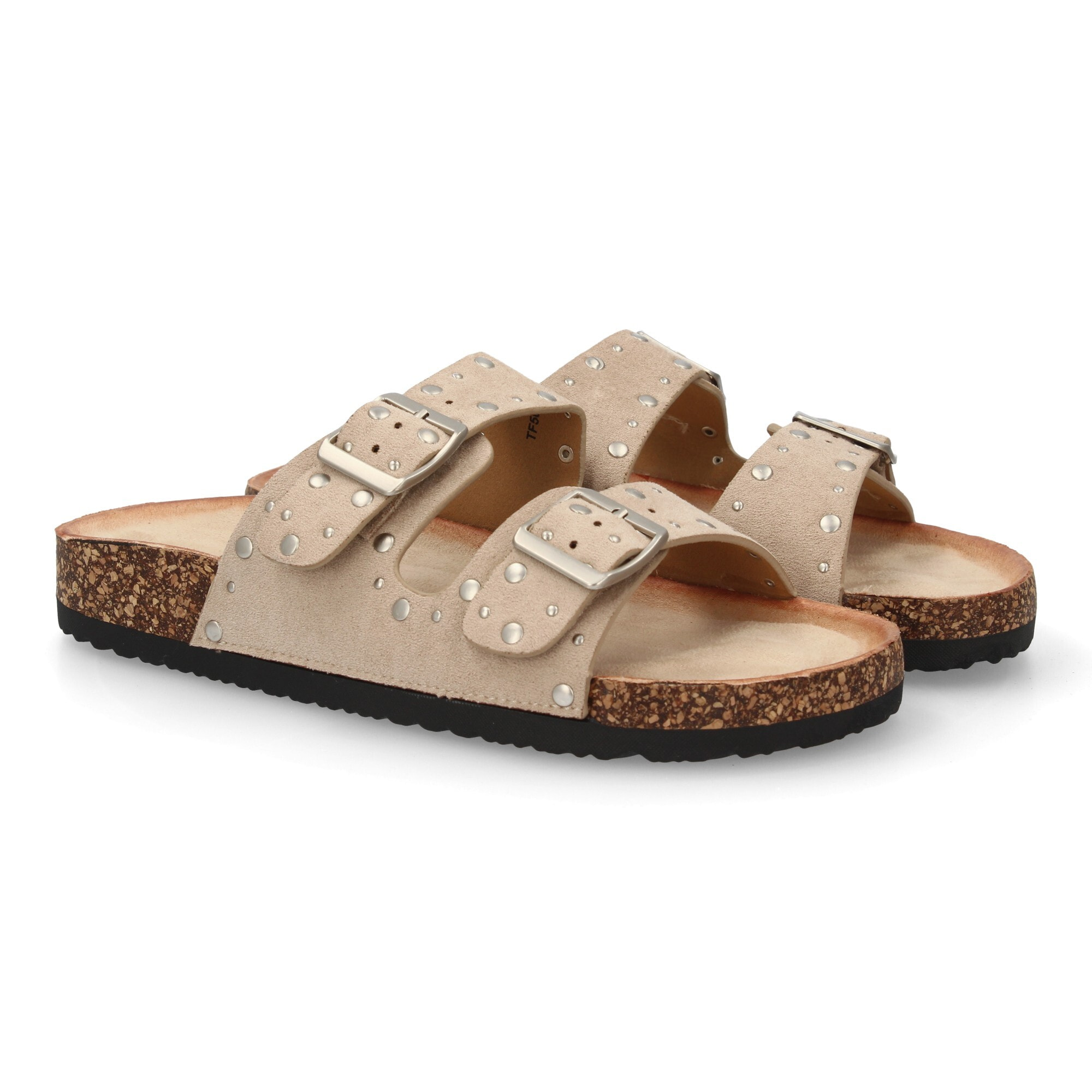 Sandalia bio mujer cómoda con tachuelas