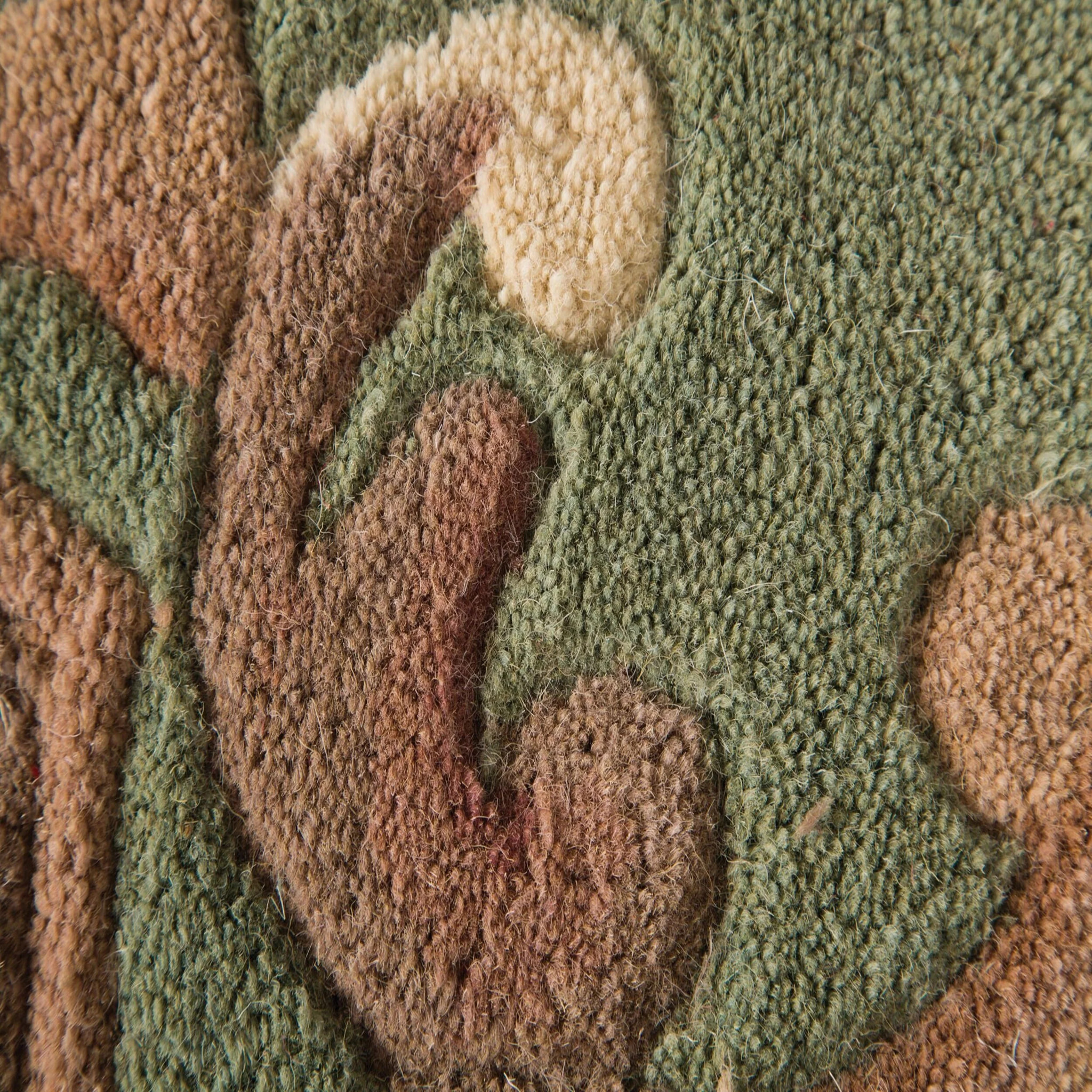 Tapis en laine de couloir AUBUSSON Vert