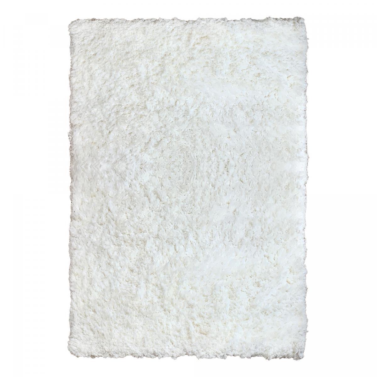 Tapis longs poils shaggy fait à la main motif uni PESI