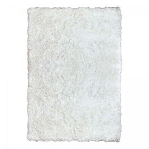 Tapis longs poils shaggy fait à la main motif uni PESI