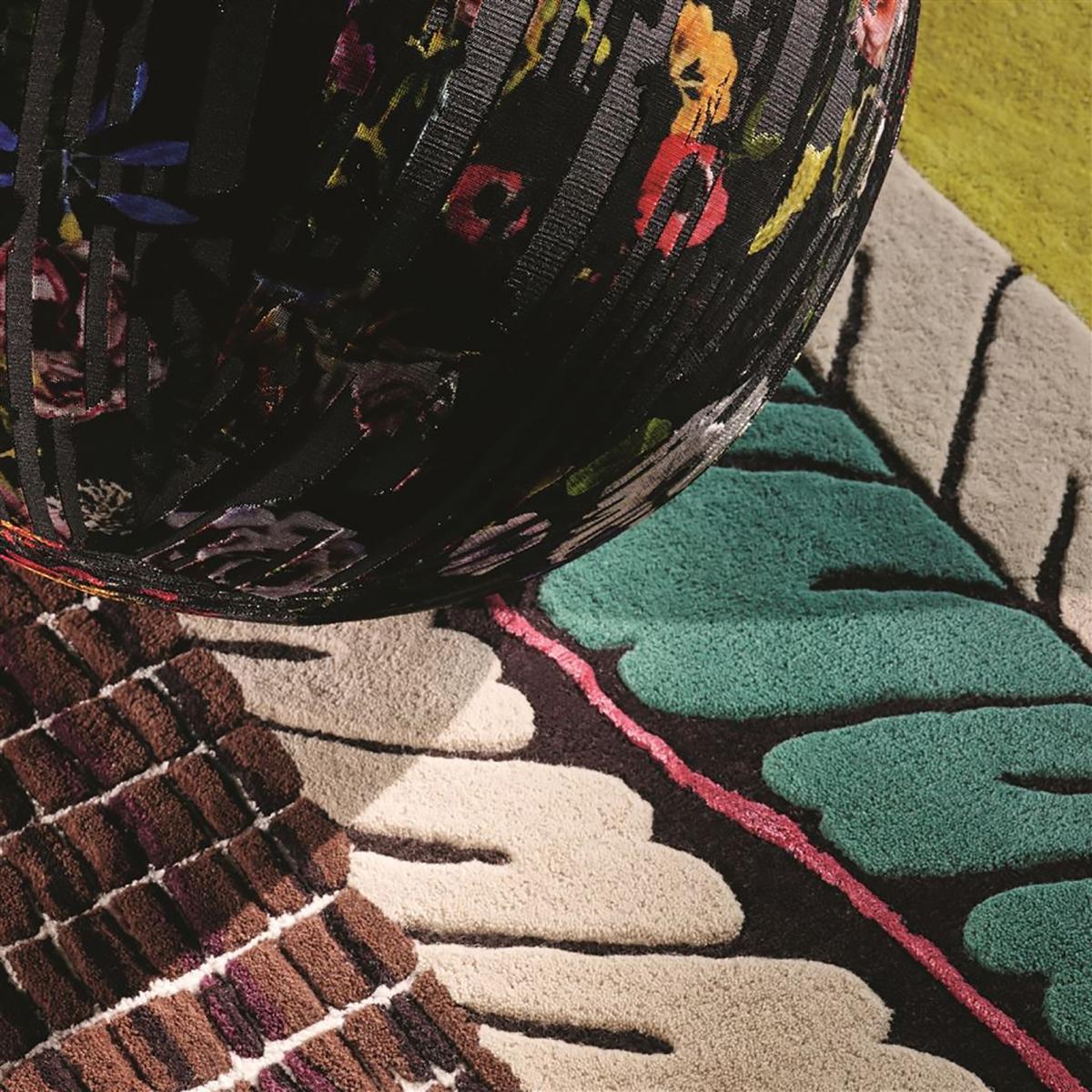 Tapis salon et chambre tufté en laine motif abstrait GUYO