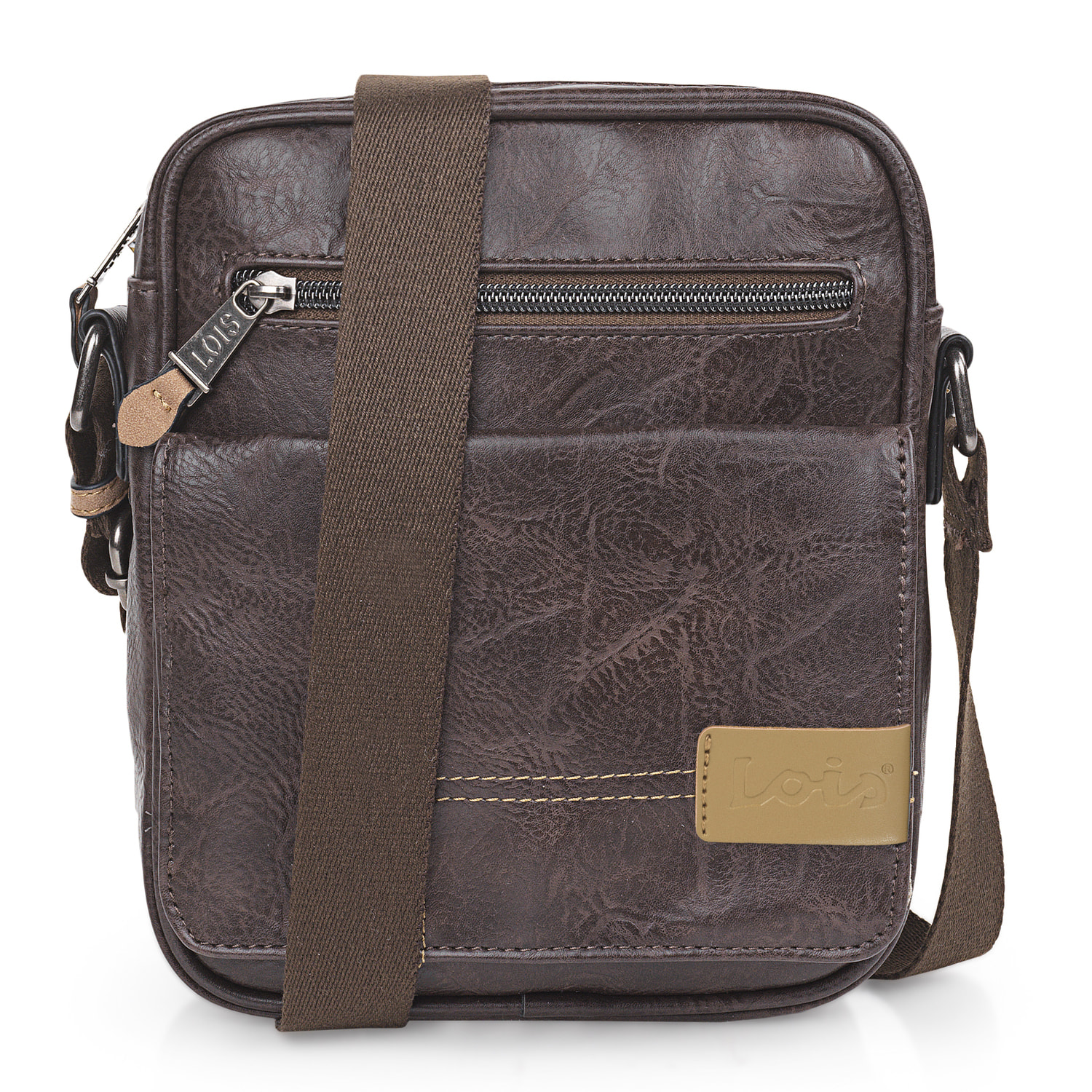 Bandolera Hombre Vegana Lois Warren Marron