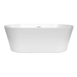 Mood 150x75 cm baignoire îlot en acrylique 180L, orientation gauche et droite, avec siphon + pieds, blanc (SATVMOOD1500)