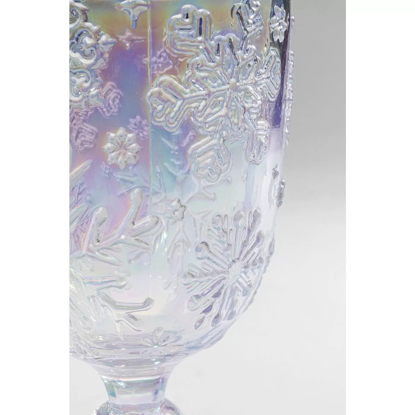 Verres à vin Ice Flowers violets set de 6 Kare Design