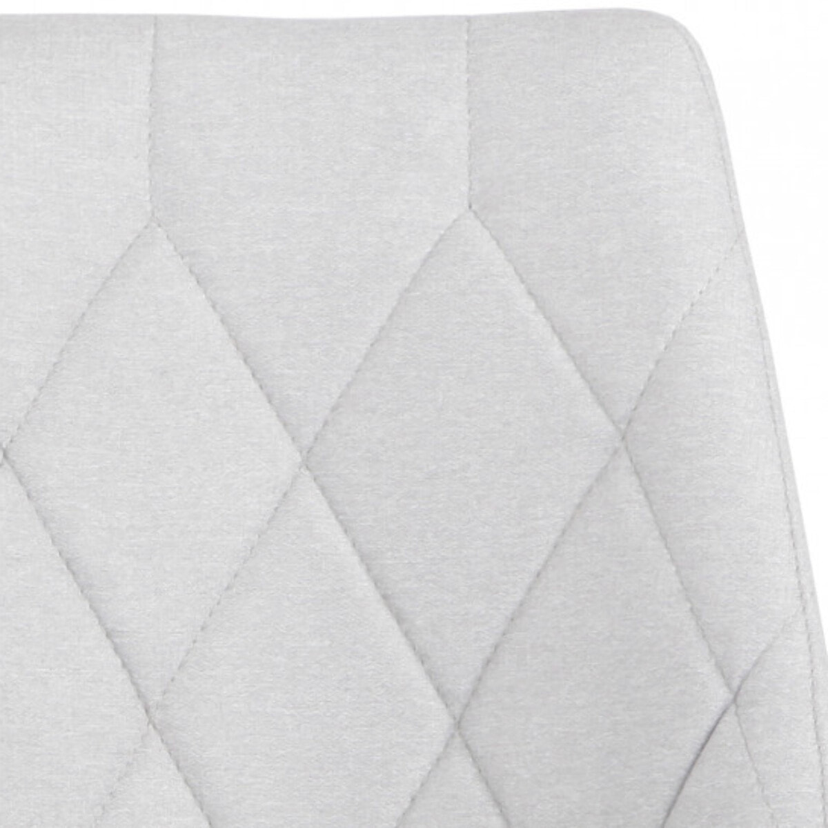 Chaise en tissu capitonné avec piètement métal noir - TOMEN