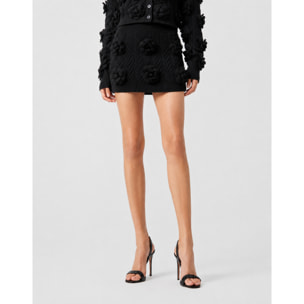 PHILIPP PLEIN Falda corta de punto ROSES