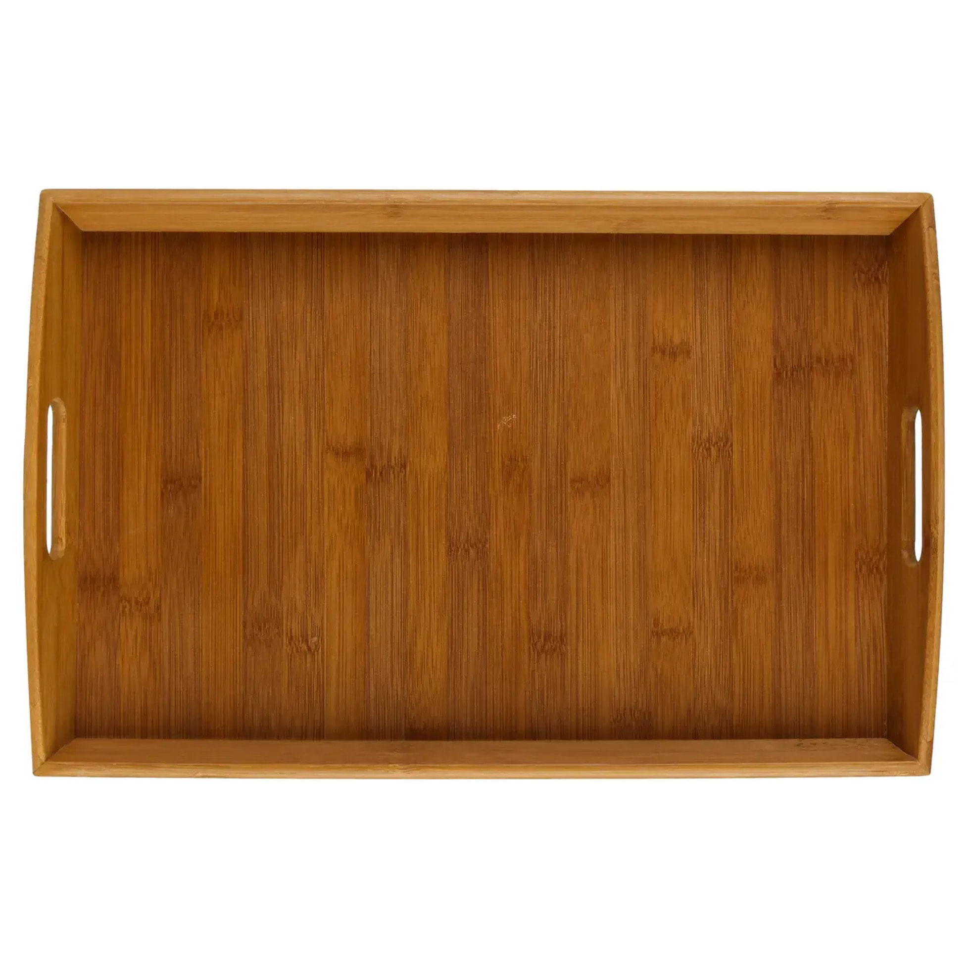 Plateau rectangulaire angulaire 44x29cm bambou